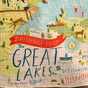 Great Lakes gauzy scarf/wrap